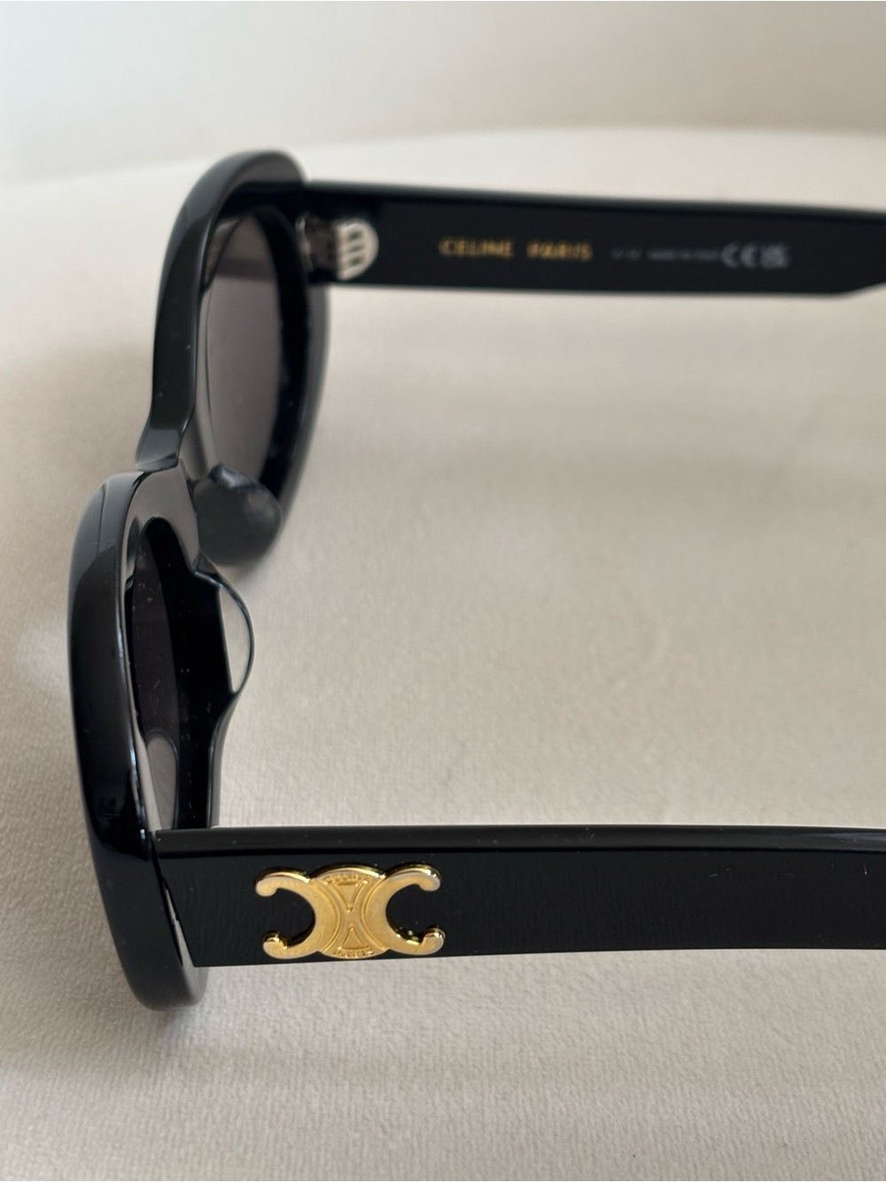Celine Black Oval Sunglasses with Black Branded Case - Picture 10 of 16